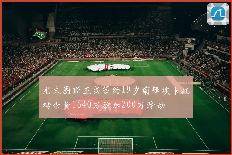 尤文图斯正式签约19岁前锋埃卡托转会费1640万欧加200万浮动